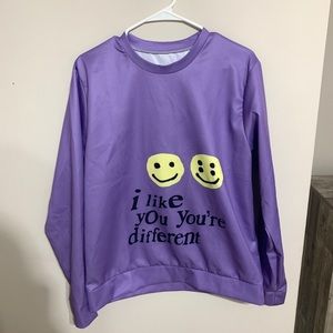 I LIKE YOU YOURE DIFFERENT sweatshirt